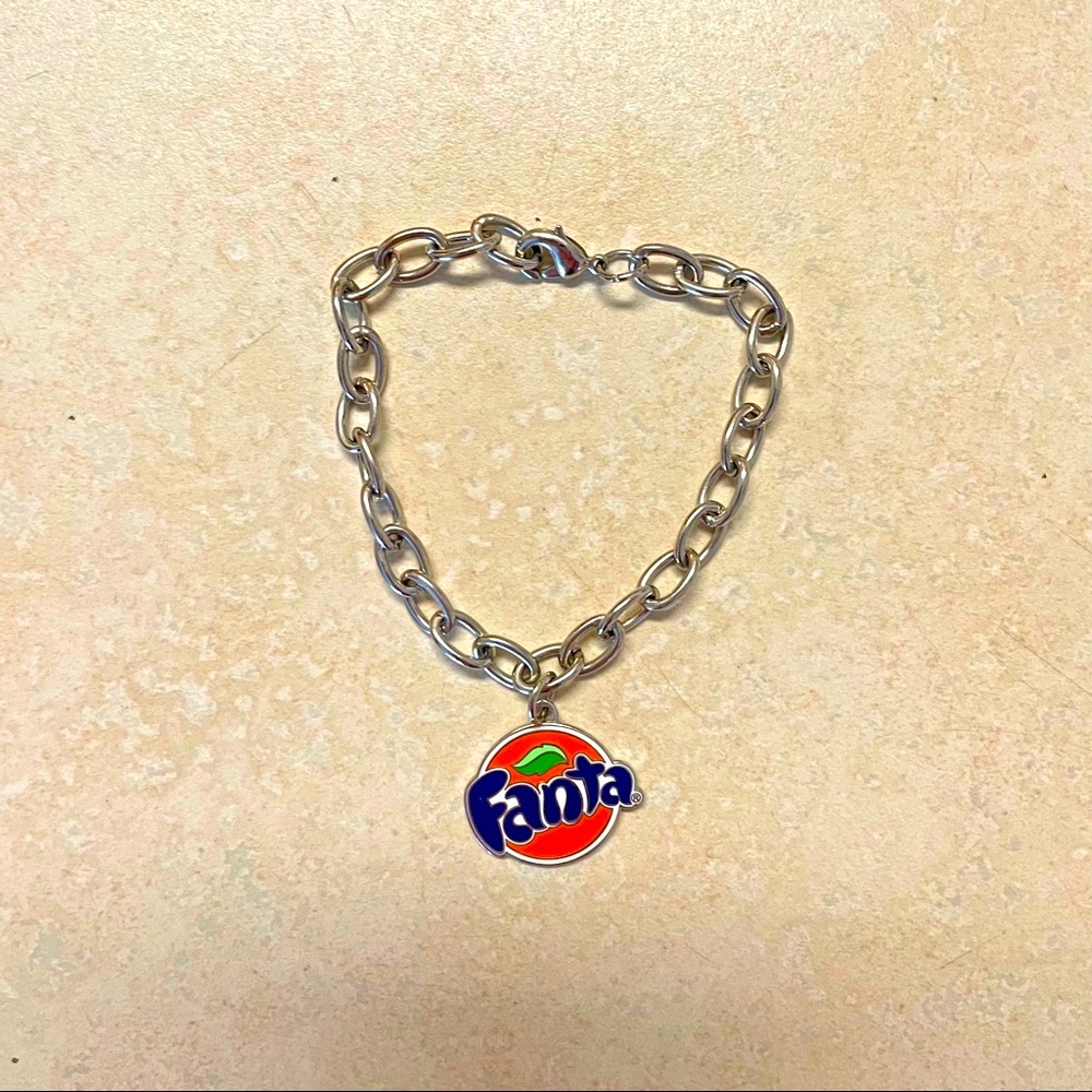 RARE Fanta Orange Charm Bracelet